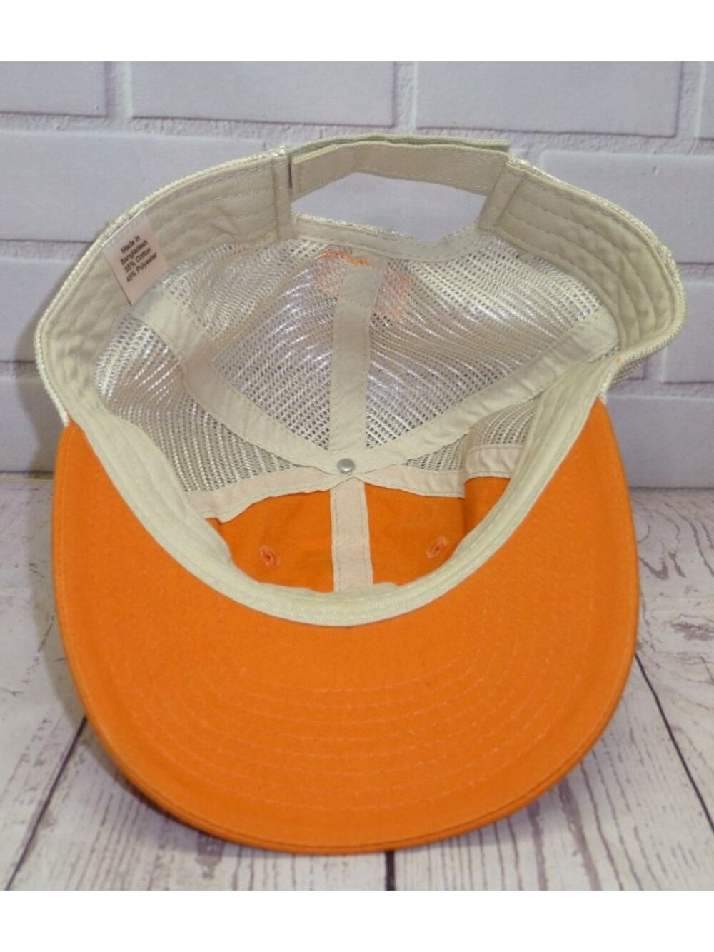 Stihl Orange Mesh Trucker Hat With Chainsaw Patch Snapback Adjustable Cap - Picture 6 of 10